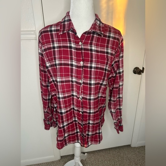 Wrangler Wrancher Red Plaid Button-Up Shirt - Picture 1 of 10